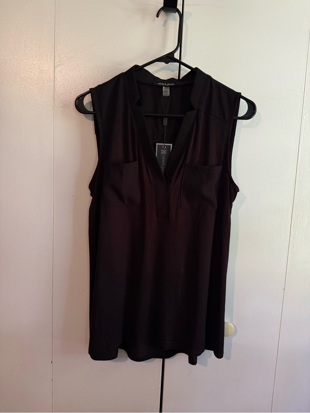 Cable & Gauge Sleeveless Top